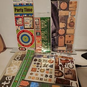 Scrapbooking vintage miscellaneous stickers and cut outs. NIP.